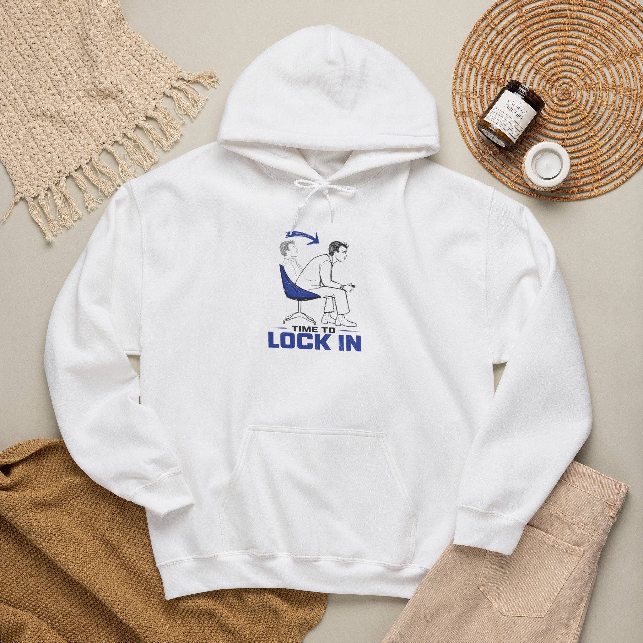TIME TO LOCK IN Graphic Hoodie