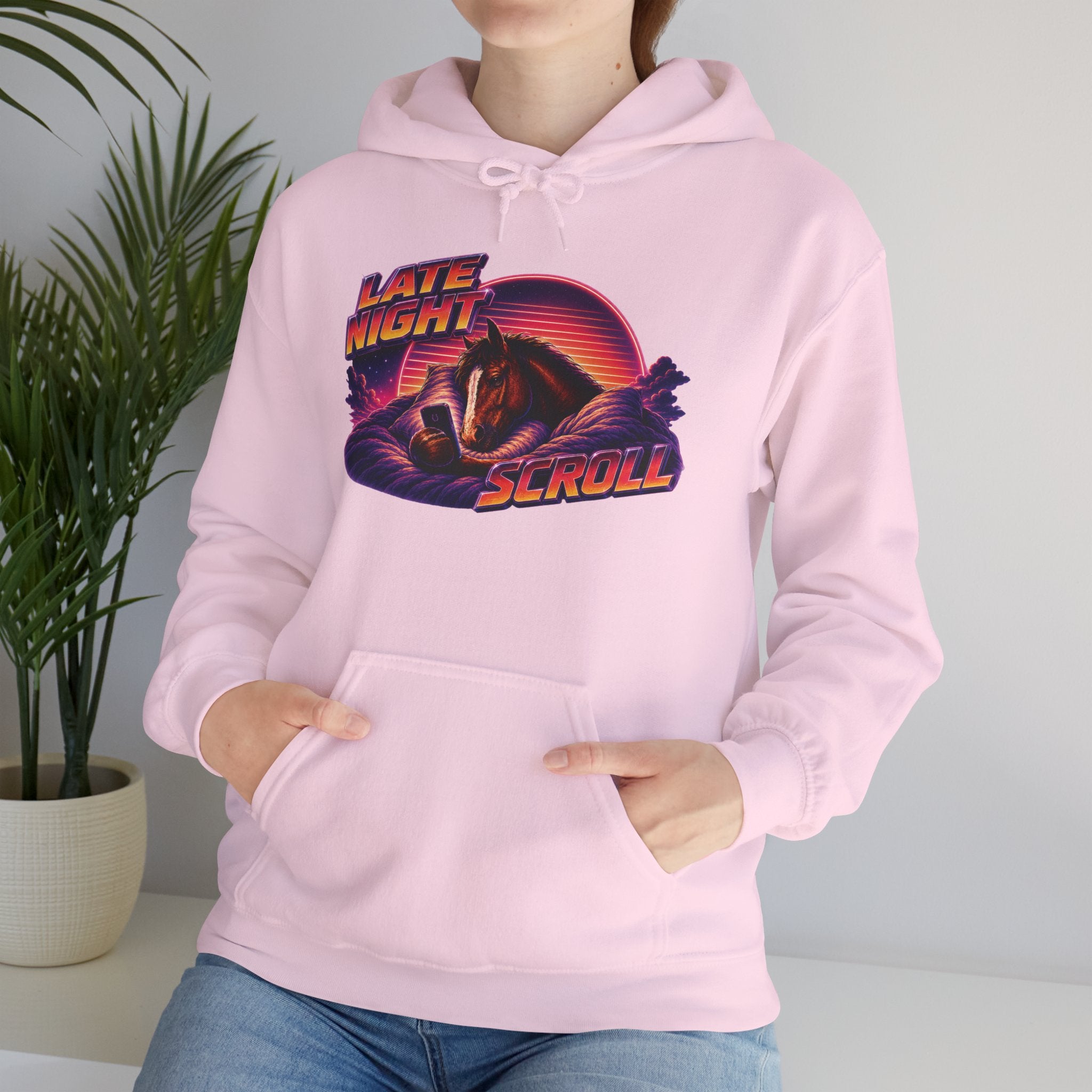 Late Night Scroll Meme Hoodie
