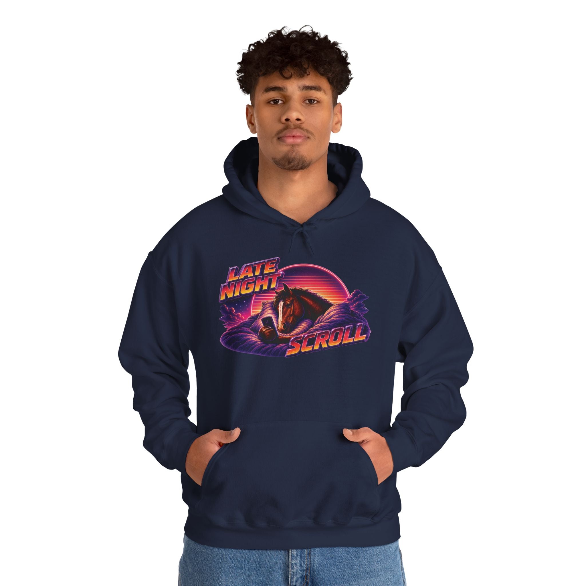 Late Night Scroll Meme Hoodie