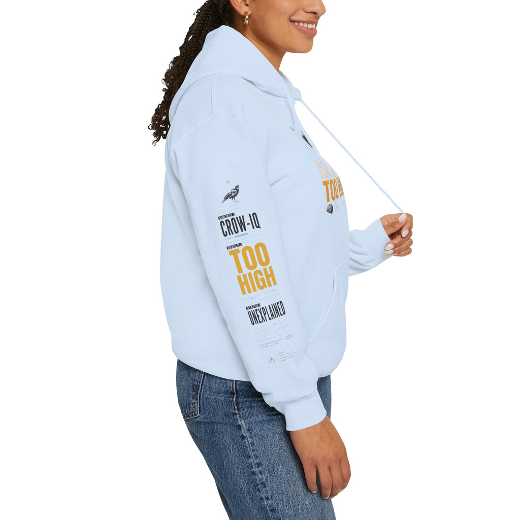 AN IQ TOO HIGH? Crow IQ Graphic Hoodie