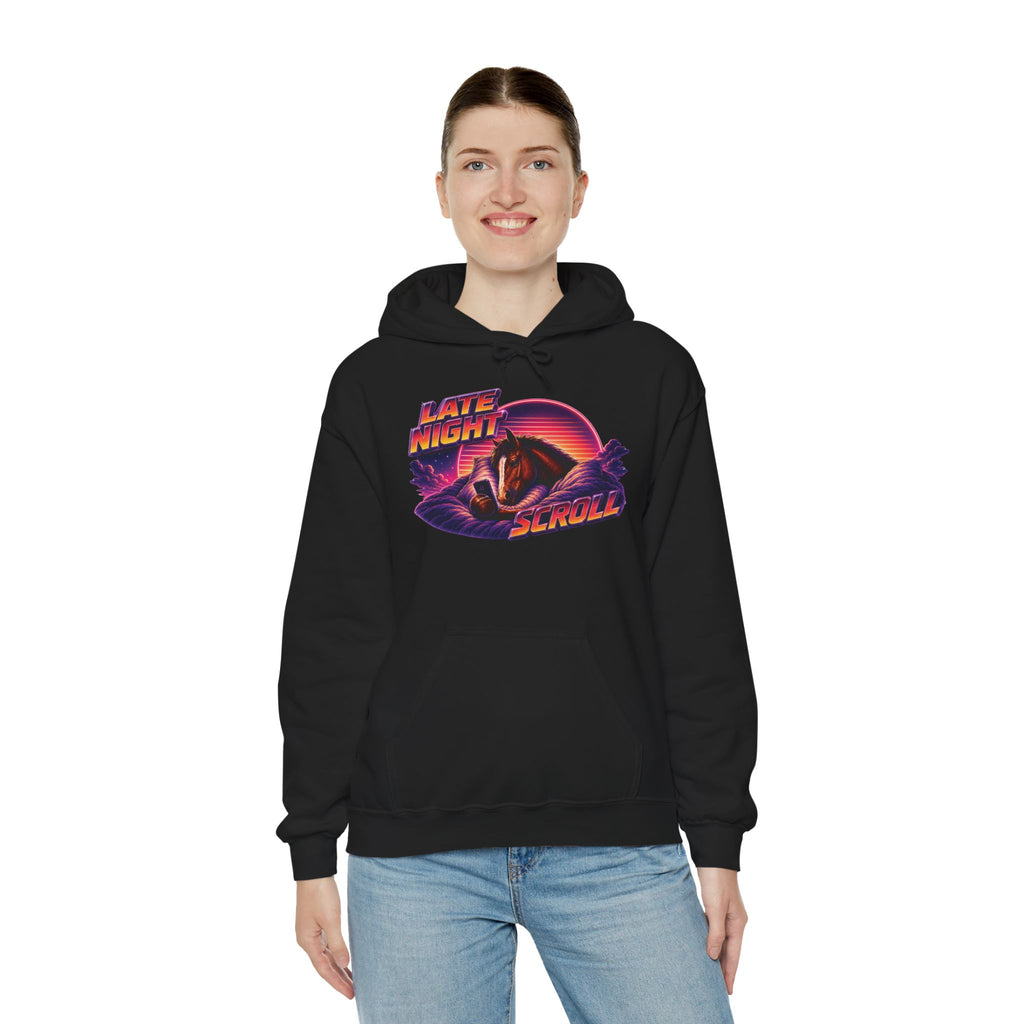Late Night Scroll Meme Hoodie
