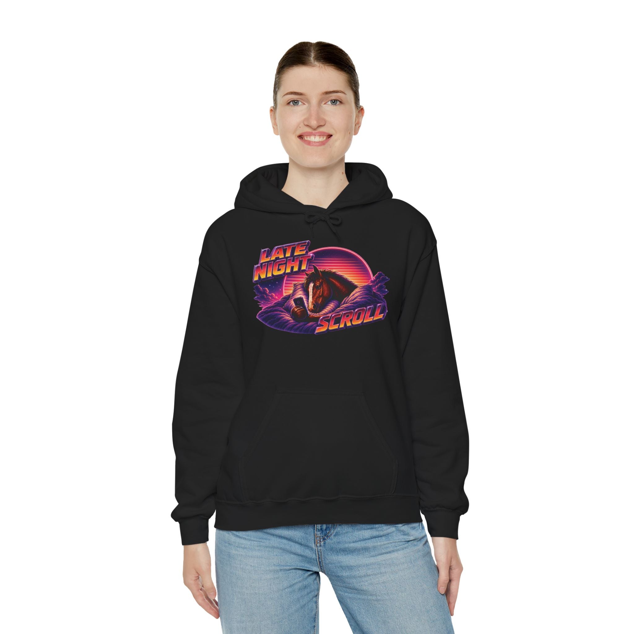 Late Night Scroll Meme Hoodie
