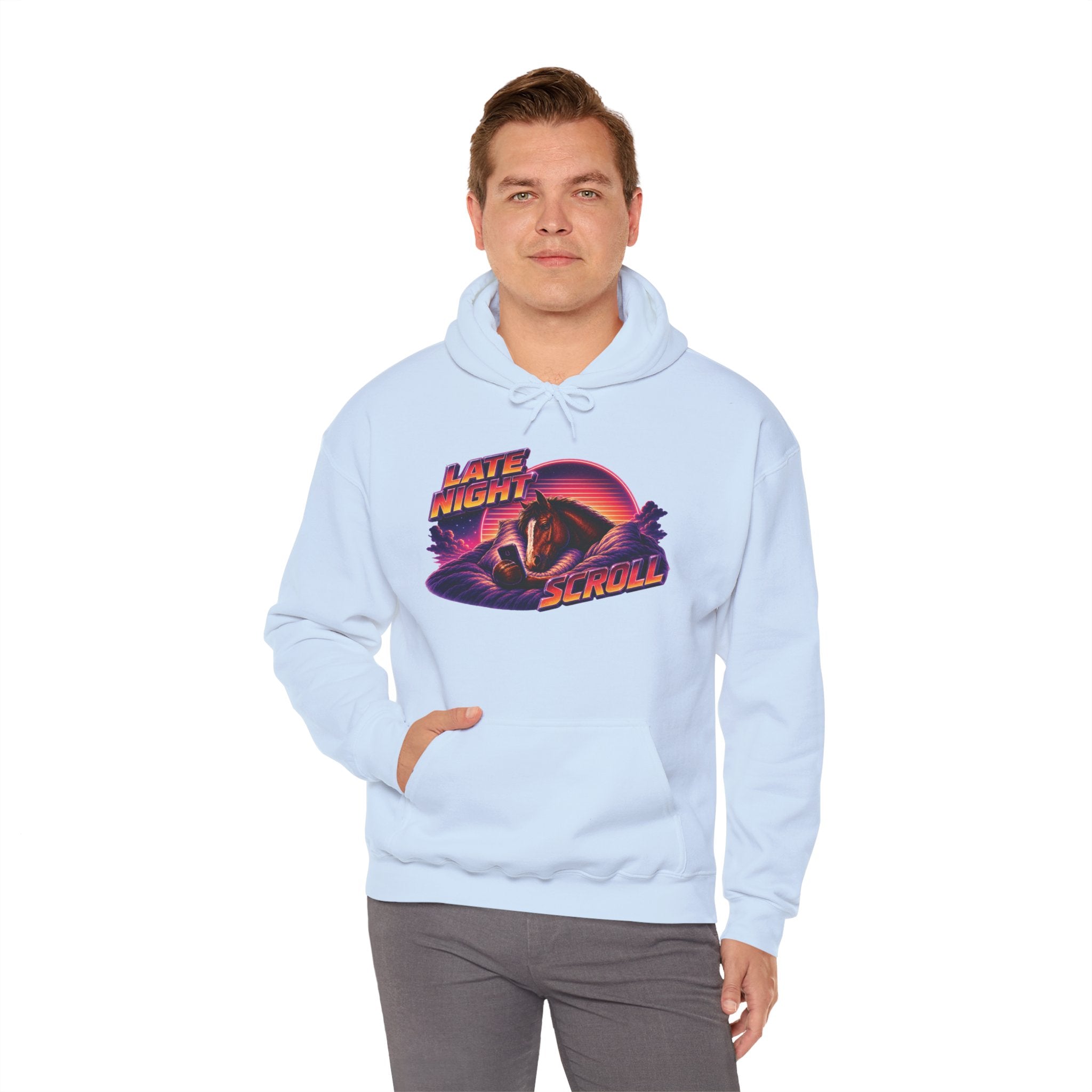 Late Night Scroll Meme Hoodie