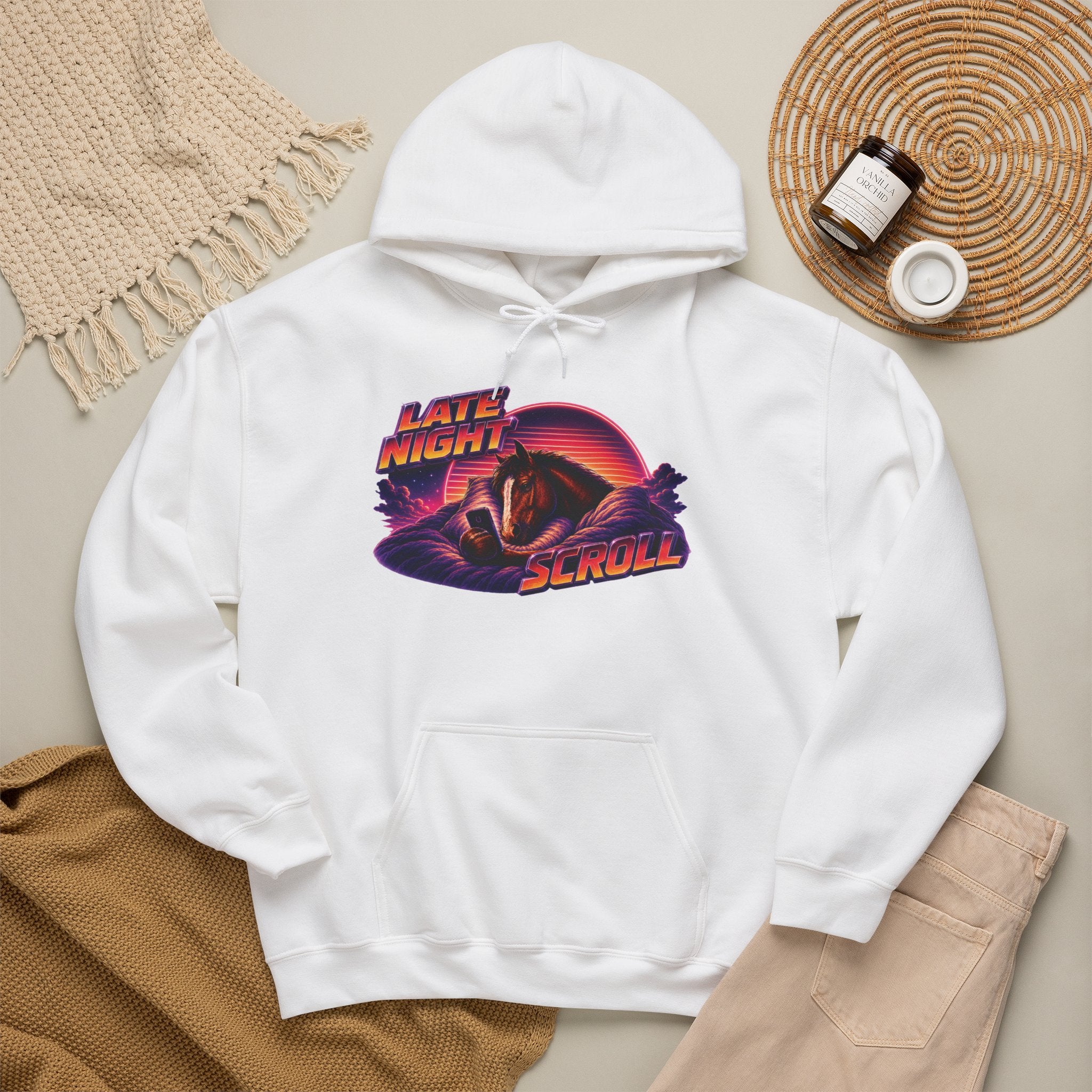 Late Night Scroll Meme Hoodie